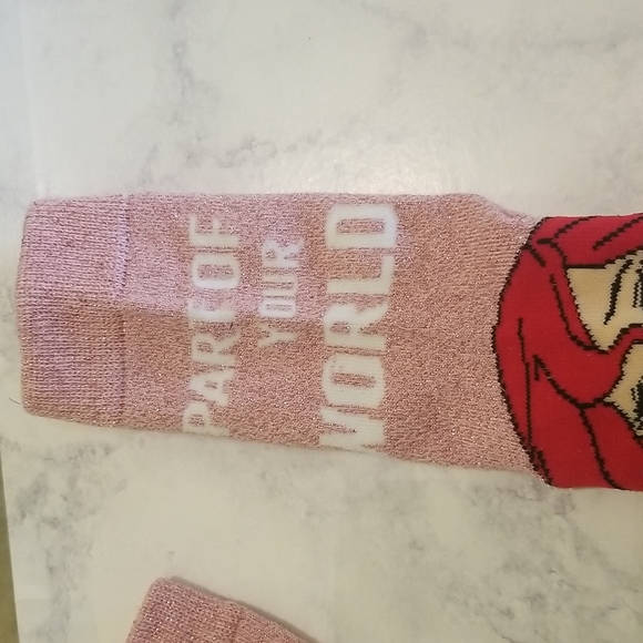 Ariel Pink Glitter Socks - Picture 4 of 4